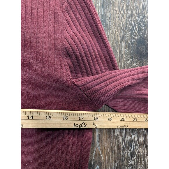 Talbots Sweater Womens Small Ribbed Open Front Long Cardigan Gold Button - Picture 7 of 8